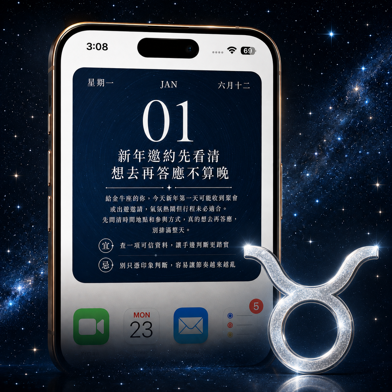 2027 手機版日曆｜金牛座