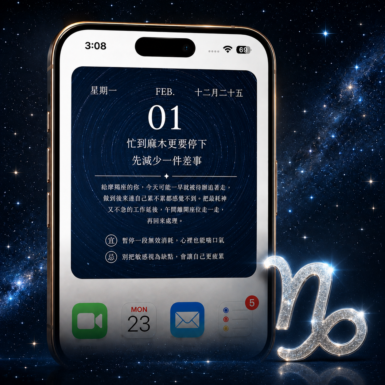 2027 手機版日曆｜摩羯座