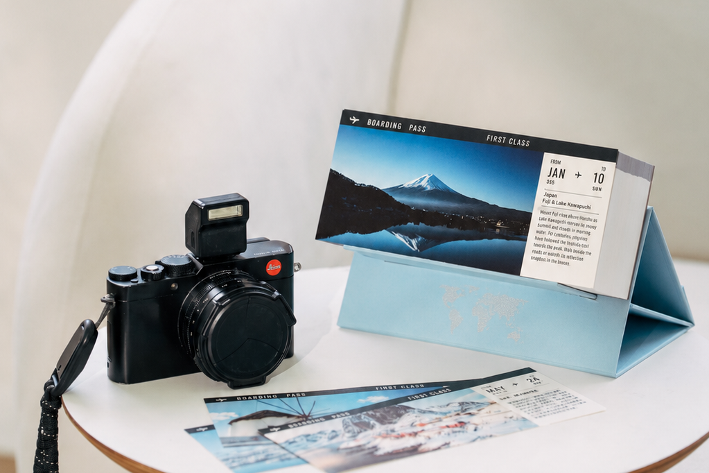 【English Edition】2027 Flight Ticket Calendar & Travel Almanac