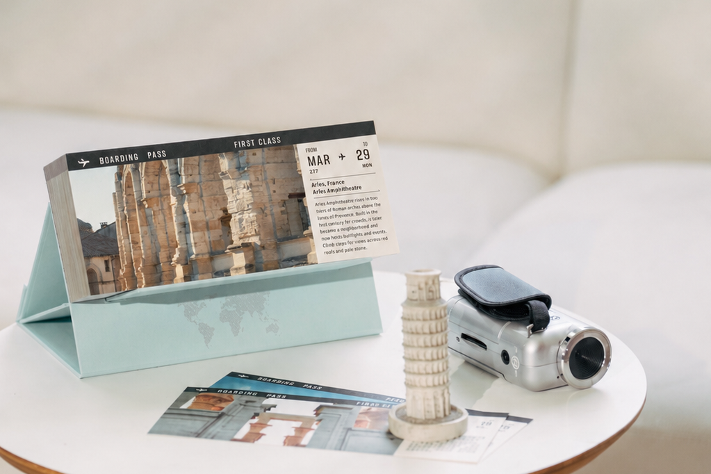 【English Edition】2027 Flight Ticket Calendar & Travel Almanac